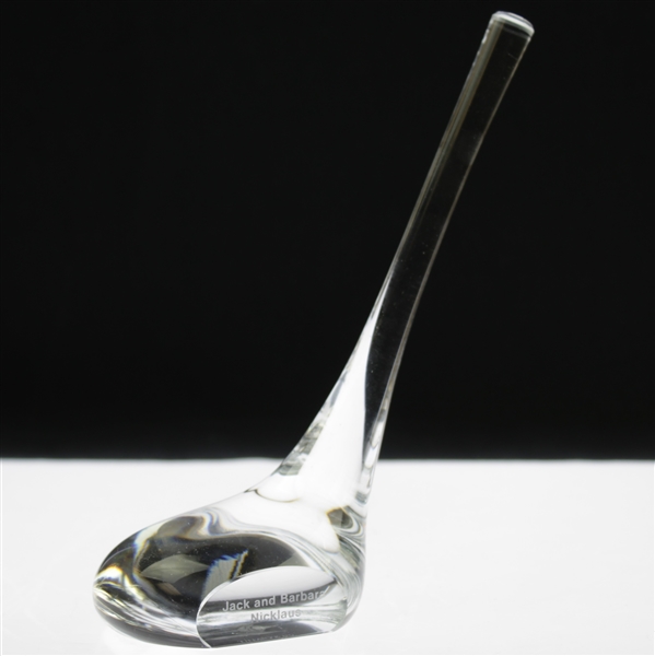 Ray Floyd's 1983 Ryder Cup Tiffany & Co. Glass Golf Club Gifted by Jack & Barbara Nicklaus