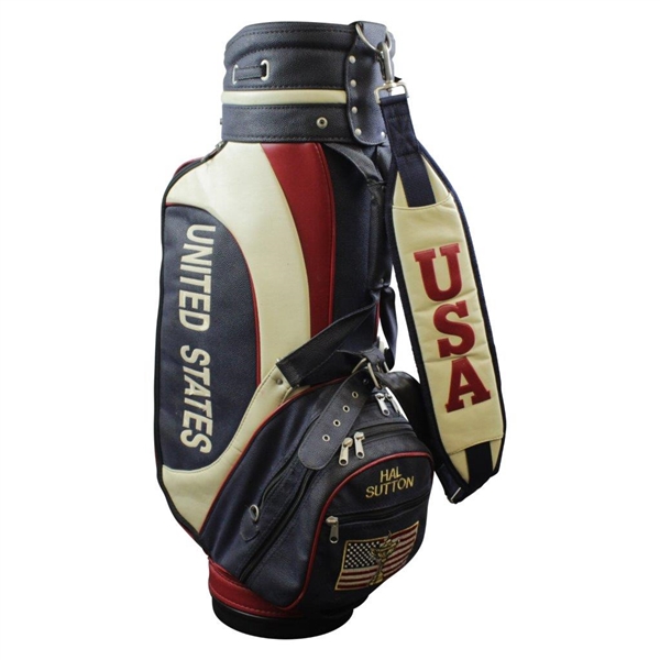 Hal Sutton's Personal Used 1999 Ryder Cup at Brookline Full Size Team USA Golf Bag