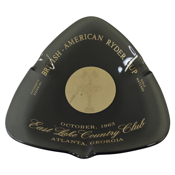 1963 Ryder Cup at East Lake Country Club Black Ash Tray/Dish