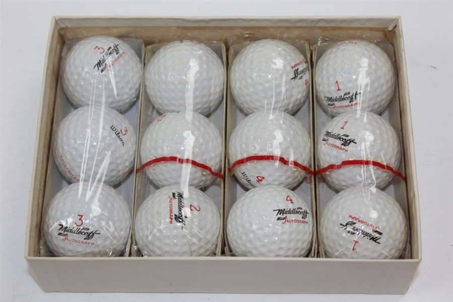 Dozen Wilson Vintage Cary Middlecoff Golf Balls - Unopened