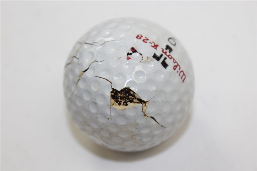 Sam Snead Signed Wilson K-28 Cracked Golf Ball JSA ALOA