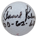 Arnold Palmer Signed 2001 Masters Golf Ball with 60-62-64 Inscription JSA FULL #XX06914
