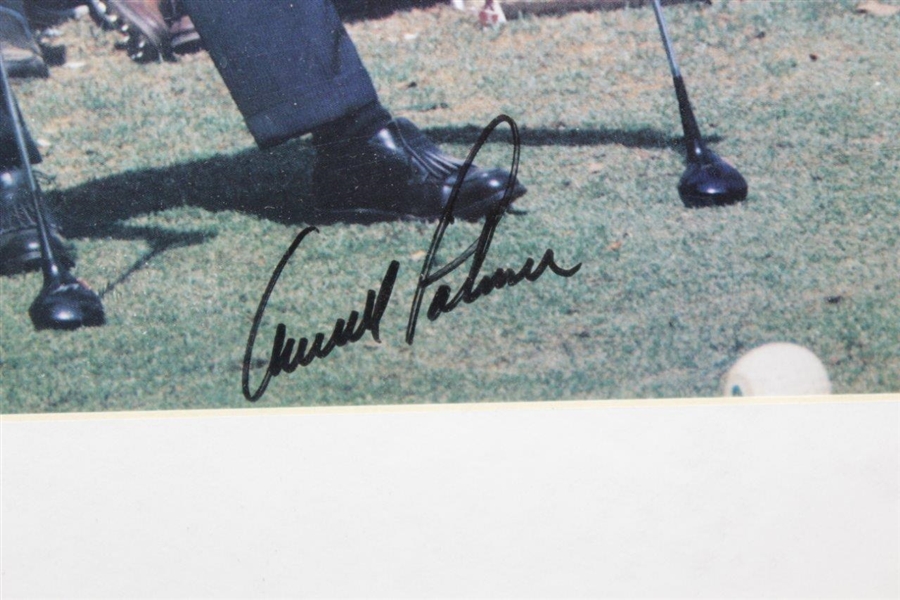 Arnold Palmer Signed 16x20 Photo with Ben Hogan - Cigarette In Mouth - Framed JSA ALOA