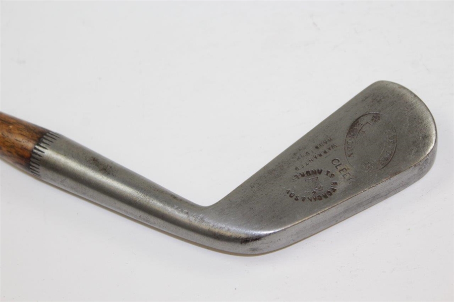 Forgan & Sons Warranted Hand Forged St. Andrews Vertical Lined Face Cleek Iron with Shaft Stamp