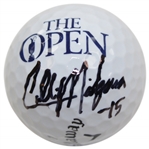 Collin Morikawa Signed The OPEN Championship Logo Ball with -15 Inscription JSA #WIT719840