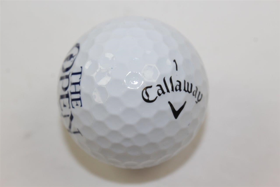 Collin Morikawa Signed The OPEN Championship Logo Ball with '-15' Inscription JSA #WIT719840