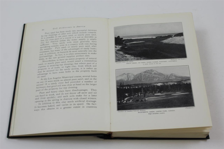 1927 'Golf Architecture In America: Its Strategy And Construction' Book By George C. Thomas Jr