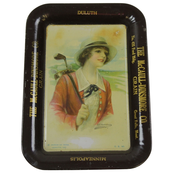 The McCaull-Dinsmore Co. Lady Golfer Tip Tray
