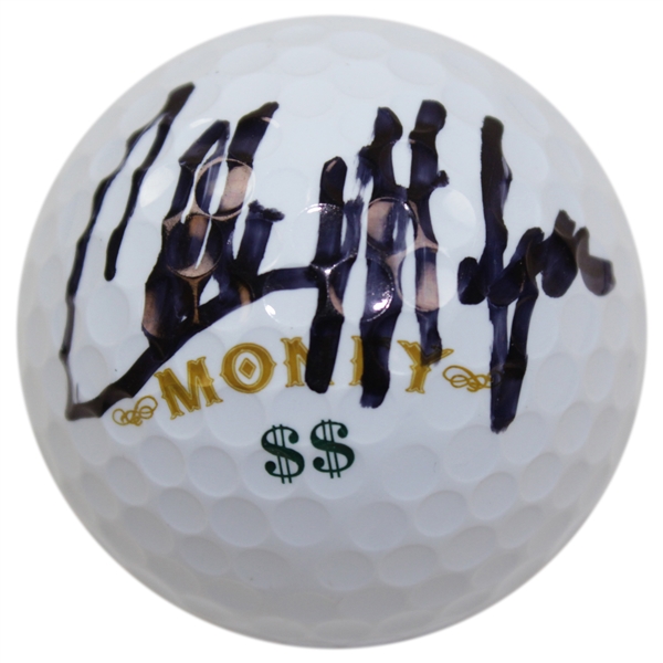 Collin Morikawa Signed Slazenger Money Logo Golf Ball JSA ALOA