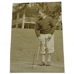 Bobby Jones Putting in Front of Augusta National Clubhouse 1934 Original Photo - Wow!