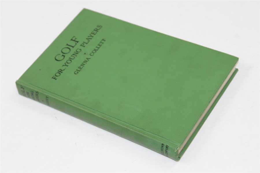 1926 'Golf: For Young Players' Book by Glenna Collett with Signed Compliments Card JSA ALOA