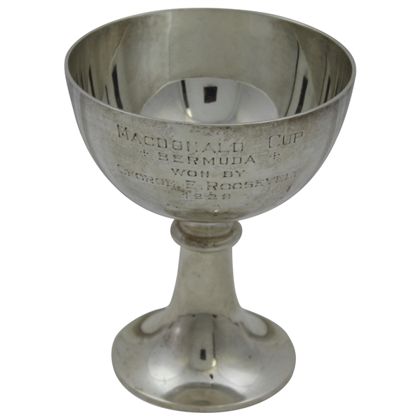 1929 Trophy- Tiffany & Co Sterling Silver Mid Ocean Club MacDonald Cup- Won By George E Roosevelt