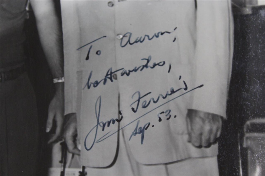 1947 PGA Championship Program With 2 Jim Ferrier Photos (1 Autographed) JSA ALOA
