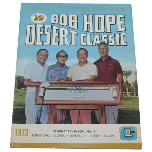 1973 Bob Hope Desert Classic Program - Palmer's Last Tour Win