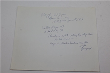 1919 Walter Hagen & Mike Brady U.S. Open at Brae Burn Photo - June 12th