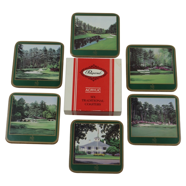 1960's Masters  Pimpernel Acrylic Coaster Set (6) With Box
