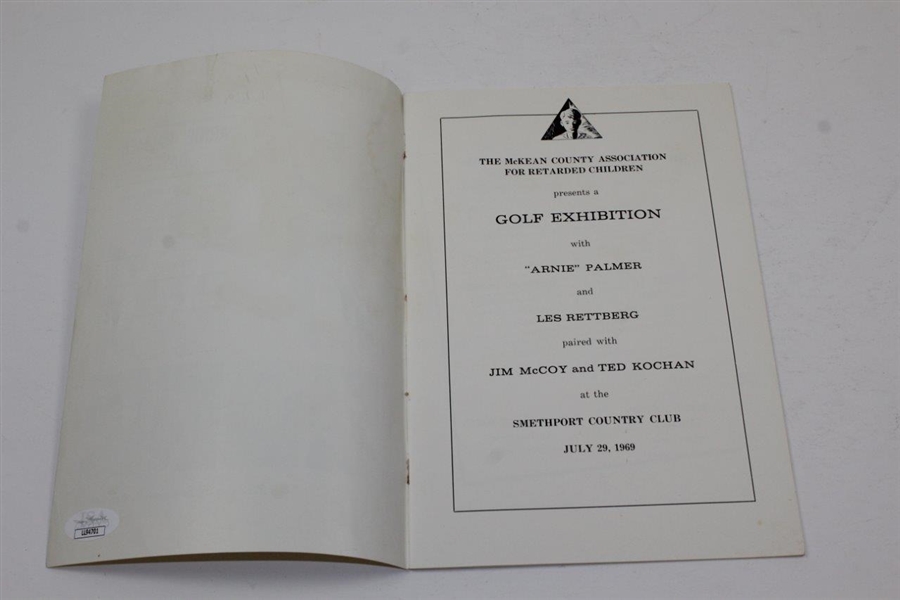 Arnold Palmer & Others Signed 1969 Pennsylvania Exhibition Program JSA #LL94701
