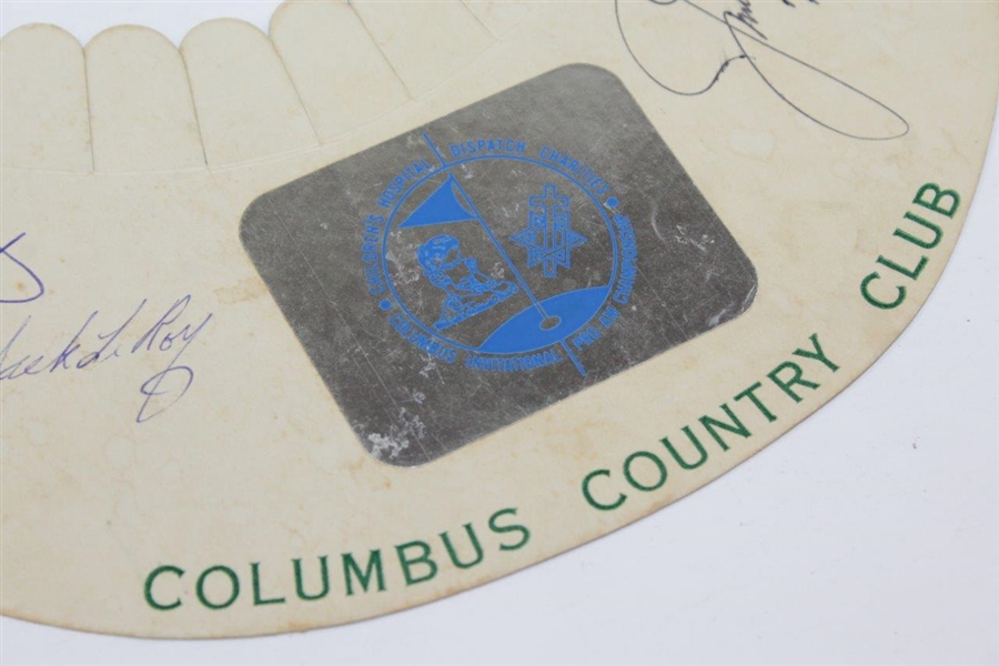 Jack Nicklaus & Others Signed 1973 Columbus C.C. Visor JSA #KK05964