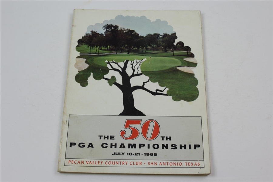1966, 1968 & 1972 Official PGA Championship Programs - Firestone, Pecan Valley & Oakland Hills