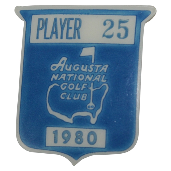 Hal Sutton's 1980 Masters Tournament Contestant Badge #25