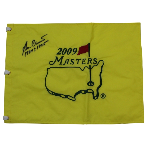 Ben Crenshaw Signed 2009 Masters Embroidered Flag with Years Won JSA ALOA