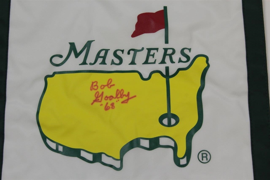 Bob Goalby Dual Side Signed Masters Garden Flag with Year Won JSA ALOA