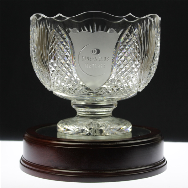 Champion Ray Floyd's 1994 Diners Club Matches Cut Glass Trophy Bowl (with Dave Eichelberger)