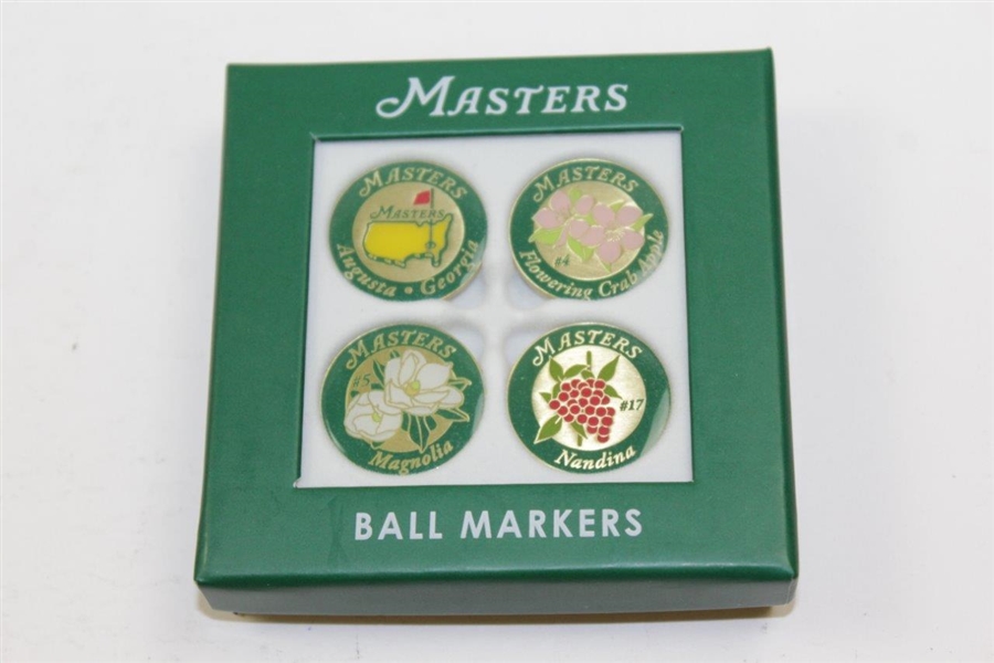 Masters Set Of 4 Hole Name Ballmarkers 
