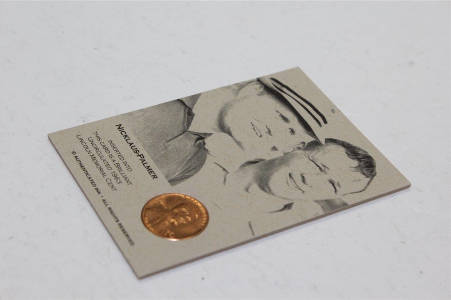 Nicklaus Palmer 1963 Authenticated Ink Penny Card