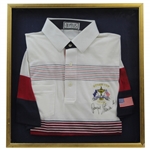 Payne Stewart Signed 1991 Ryder Cup USA Team Issued Red/White/Blue Shirt- L JSA ALOA