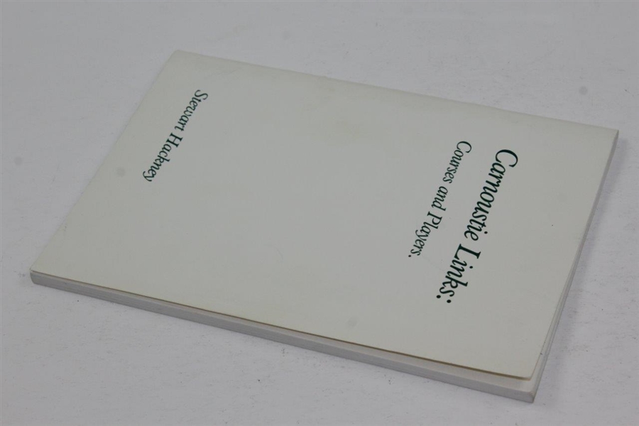 1989 'Carnoustie Links: Course and Players' Golf Book by Stewart Hackney