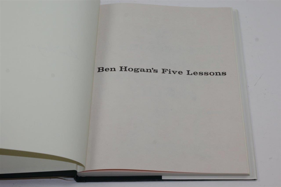 Ben Hogan Signed 'Five Lessons: The Modern Fundamentals Of Golf' Book JSA ALOA
