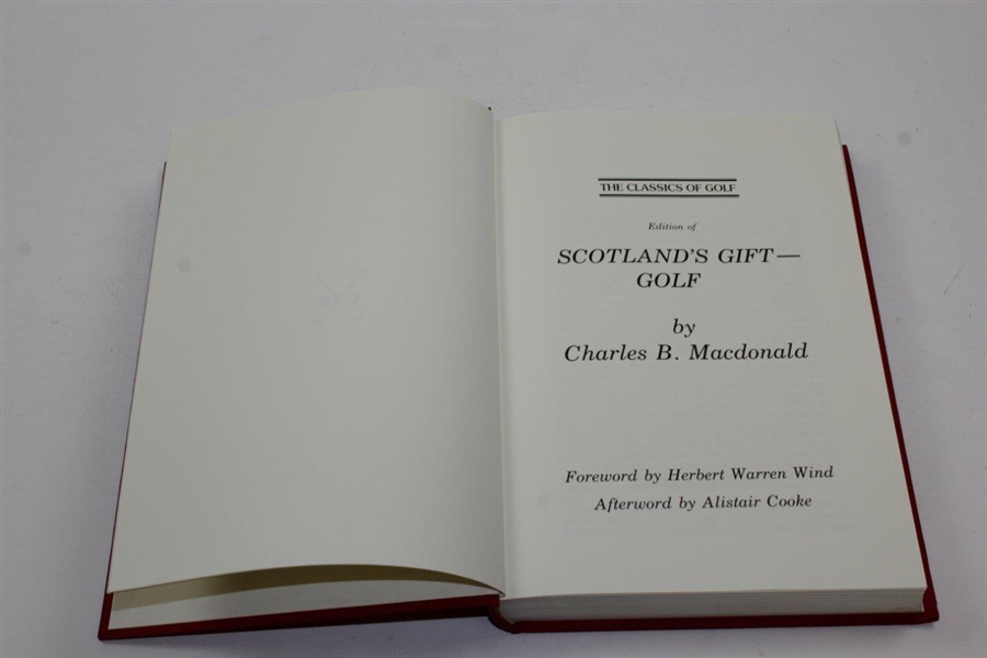 Scotland's Gift' Golf Book by Charles Blair Macdonald - 1985 Classics of Golf Edition