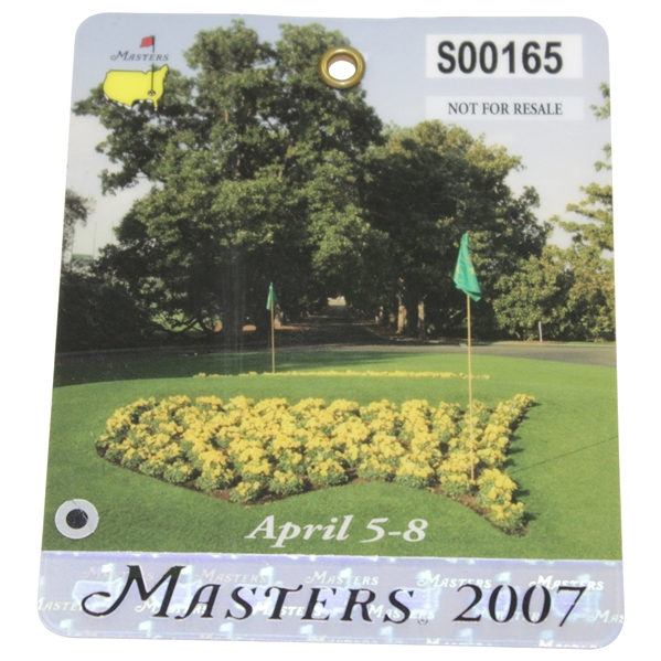 2007 Masters Tournament SERIES Badge #S00165 - Zach Johnson Winner