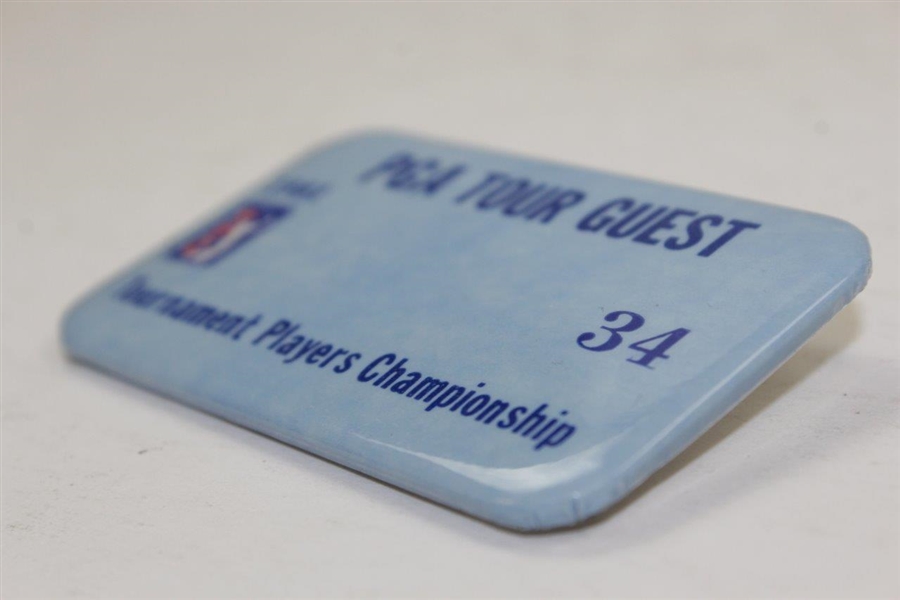 Charles Coody's 1981 Tournament Players Championship PGA Tour Guest Badge #34