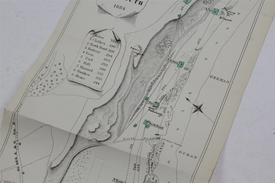 1884 Plan Of The Golf Links of Alnmouth