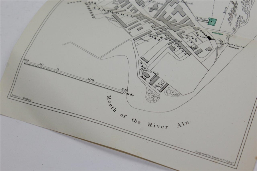 1884 Plan Of The Golf Links of Alnmouth