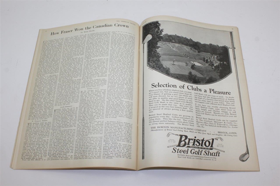 1922 'The American Golfer: The Sport Pictorial' Magazine - Sarazan Wins U.S. Open - Grantland Rice