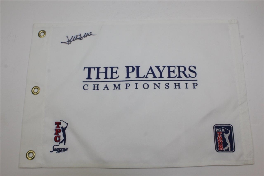 David Duval Signed Players Championship PGA Tour TPC Sawgrass Flag & Hat JSA ALOA
