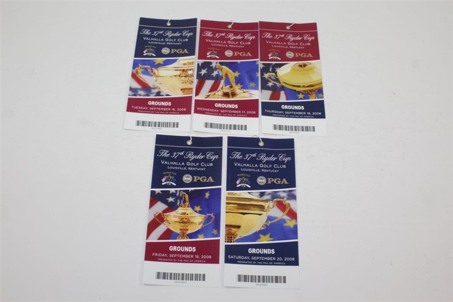 2008 Ryder Cup at Valhalla Golf Club Grounds Tickets Tuesday-Saturday