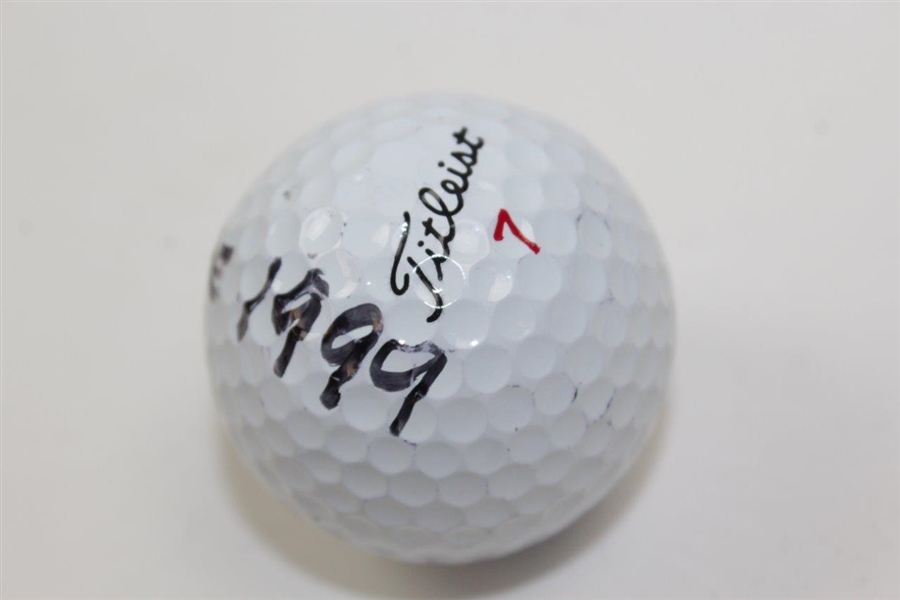 Gary Player Signed 1999 OPEN at Carnoustie Used Golf Ball with Notations & Letter JSA ALOA