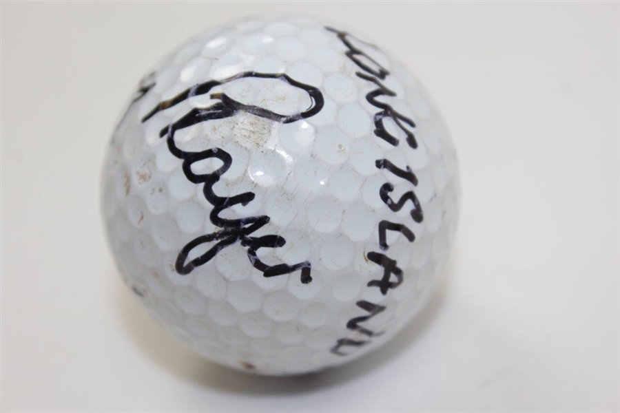 Gary Player Signed 1998 Northville Long Island Classic Used Golf Ball with Notations & Letter JSA ALOA