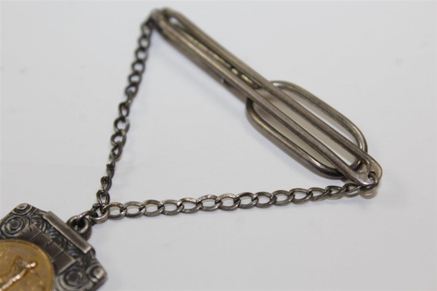 1936 Low Gross Two-Tone Sterling Medal on Clip 