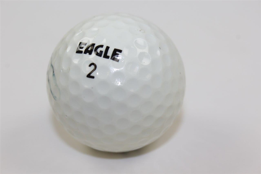 Lanny Wadkins Signed Spalding Eagle Logo Golf Ball JSA ALOA