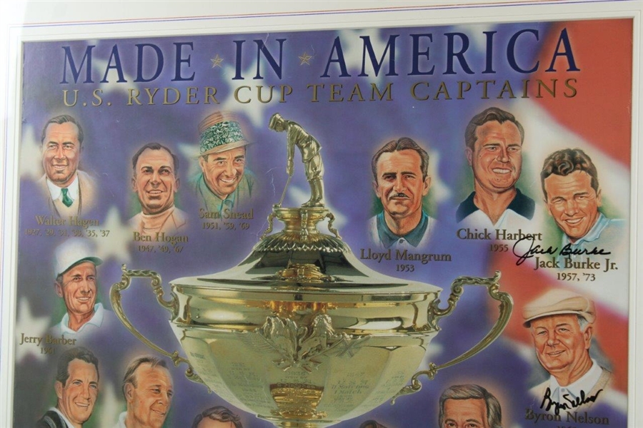 US Ryder Cup Team Captains Multi-Signed 'Made in America' Framed Print - World Golf Hall of Fame Collection JSA ALOA