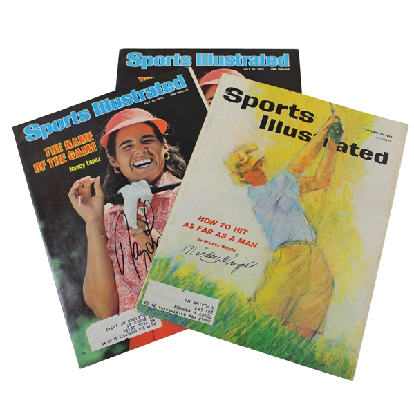 Mickey Wright Signed 1962 Sports Illustrated JSA #PP58689 And Nancy Lopez Signed 1978 Sports Illustrated JSA #NN70563