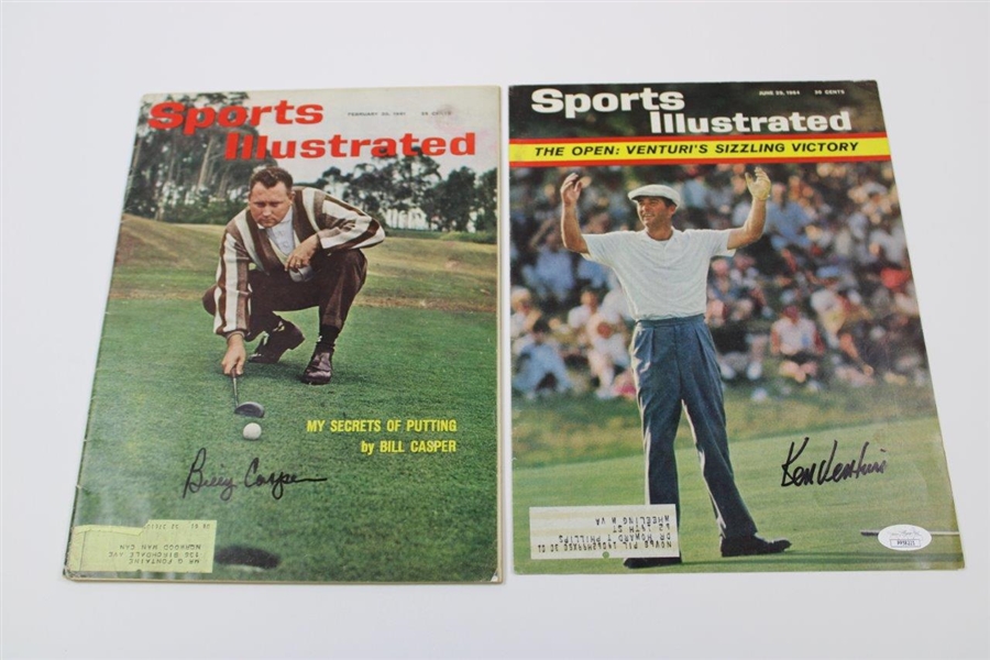 Ken Venturi Signed 1964 Sports Illustrated JSA #PP58221, And Billy Casper Signed 1961 Sports Illustrated JSA #PP58238