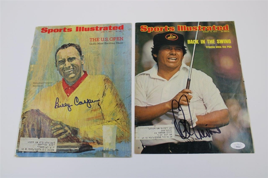 Lee Trevino Signed 1974 Sports Illustrated JSA ALOA , And Billy Casper Signed 1967 Sports Illustrated JSA #PP58239