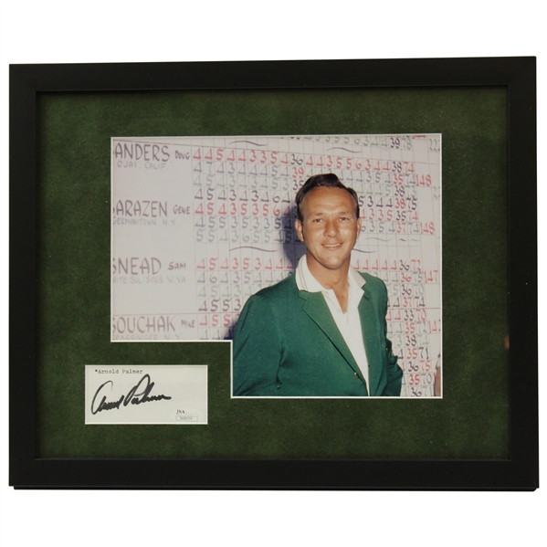 Arnold Palmer Cut Signature with Photo - Framed JSA #S64079