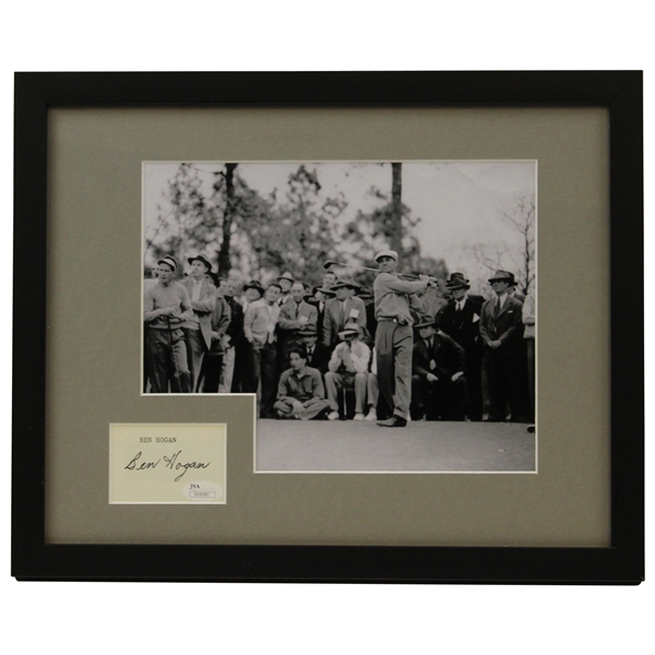 Ben Hogan Cut Signature with Photo - Framed JSA #S64080